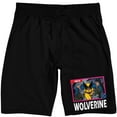 thumbnail image 1 of X-Men '97 Wolverine Men's Black Sleep Pajama Shorts-XL, 1 of 3