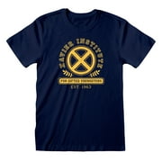 X-Men  Adult Xavier Institute Button T-Shirt