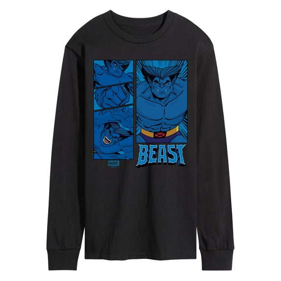 X-Men - Beast Grid Long Sleeve Graphic T-Shirt