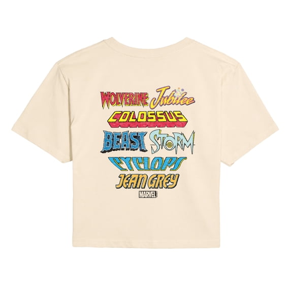 X-Men - Character Logos Cropped Graphic T-Shirt