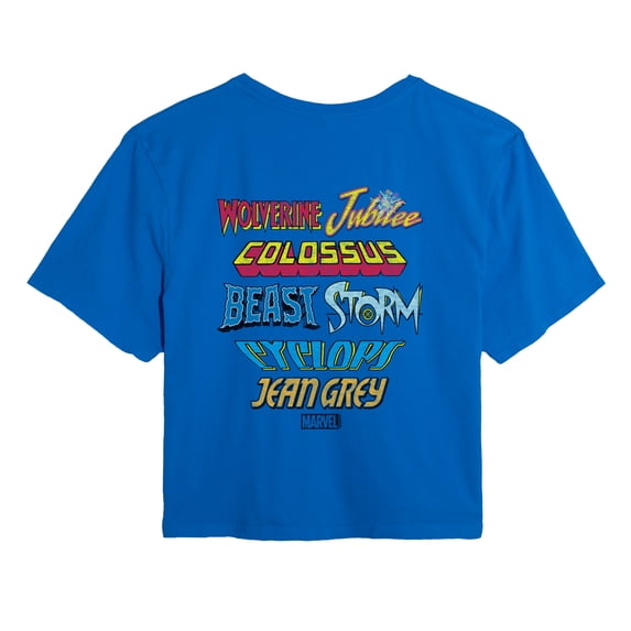 X-Men - Character Logos Cropped Graphic T-Shirt