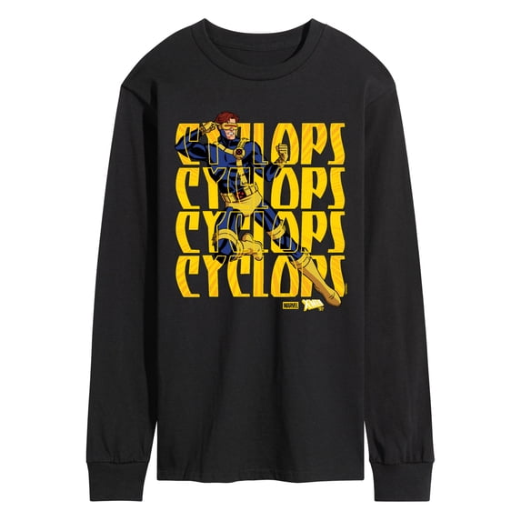 X-Men - Cyclops Color Box Long Sleeve Graphic T-Shirt