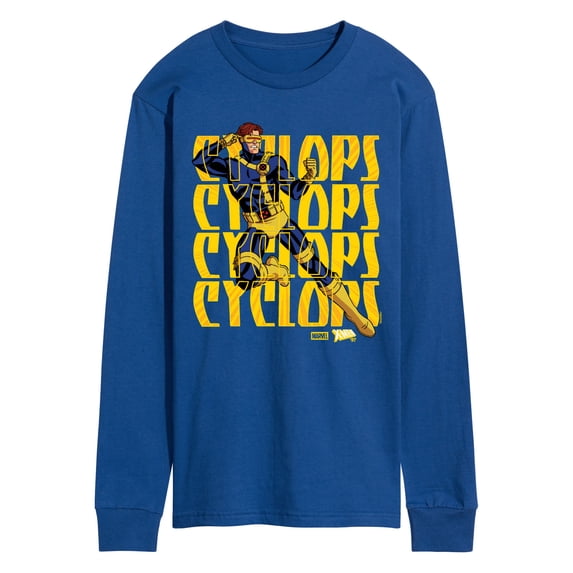 X-Men - Cyclops Color Box Long Sleeve Graphic T-Shirt