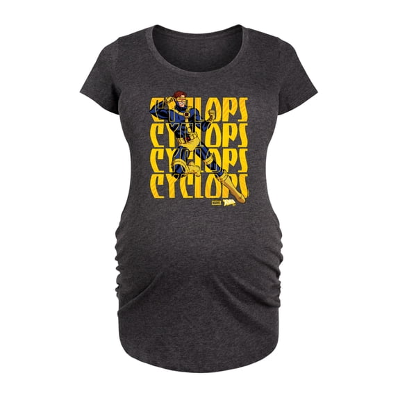 X-Men - Cyclops Color Box - Women's Maternity Scoop Neck Graphic T-Shirt