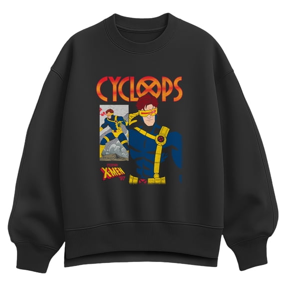 X-Men - Cyclops Comic Cover - Women's Oversized Fleece Crew Sweatshirt