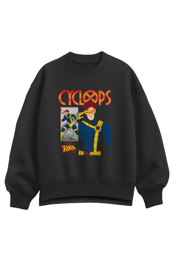 - Cyclops Comic Cover - Women's Oversized Fleece Crew Sweatshirt