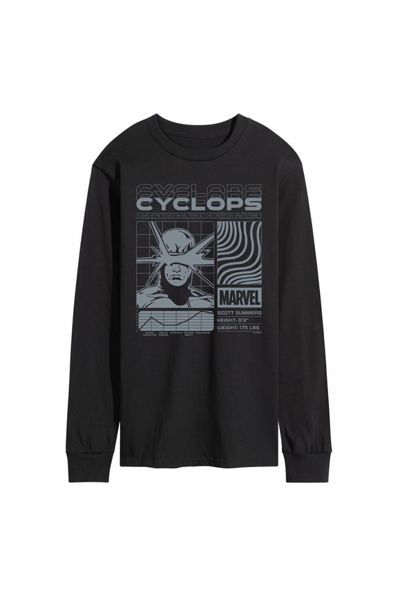 - Cyclops Dark Digital - Men's Long Sleeve Graphic T-Shirt
