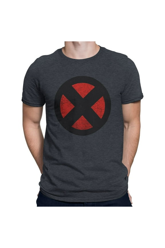 Distressed Symbol Grey T-Shirt-3XLarge