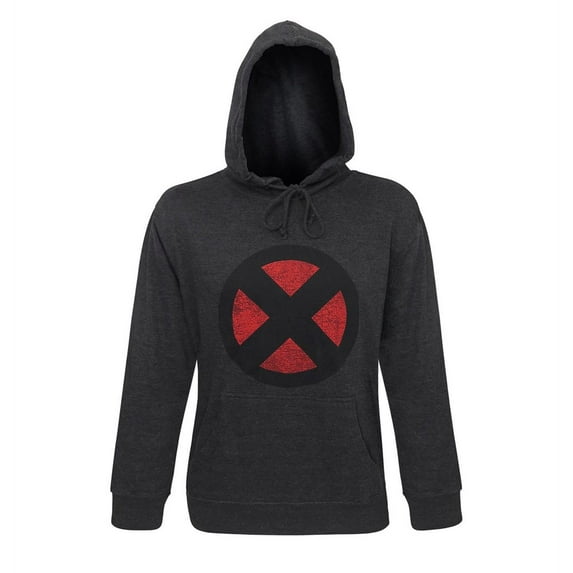 X-Men Distressed Symbol Men's Hoodie-Medium