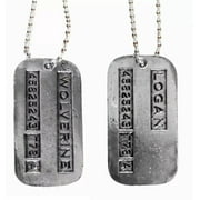 X-Men Double-sided WOLVERINE/LOGAN Stainless Steel Dog Tag w 24" Chain