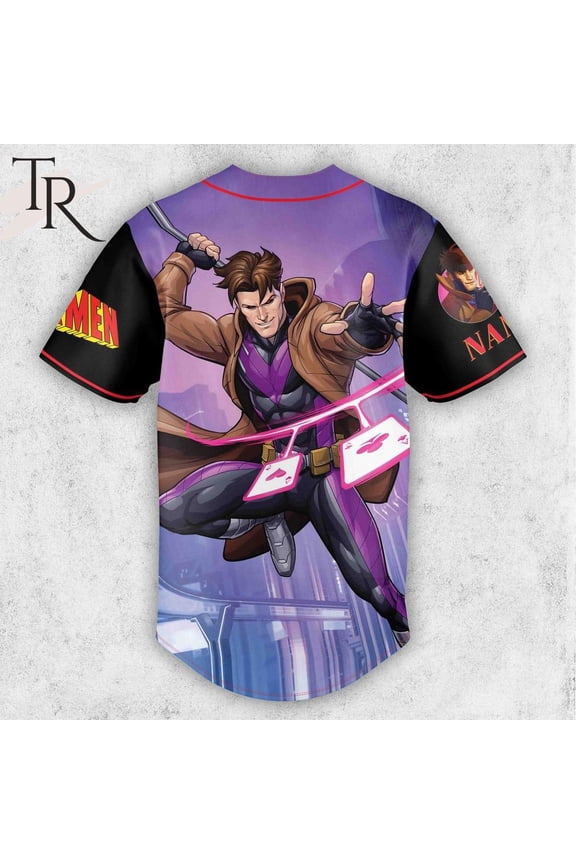 X-Men Gambit Custom Baseball Jersey
