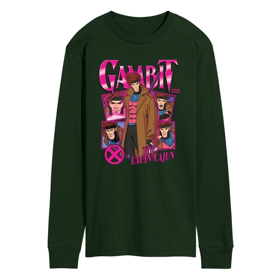 X-Men - Gambit - Men's Long Sleeve Graphic T-Shirt
