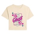 thumbnail image 1 of X-Men - Gambit Playing Card Cropped Graphic T-Shirt, 1 of 3