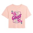 thumbnail image 1 of X-Men - Gambit Playing Card Cropped Graphic T-Shirt, 1 of 3