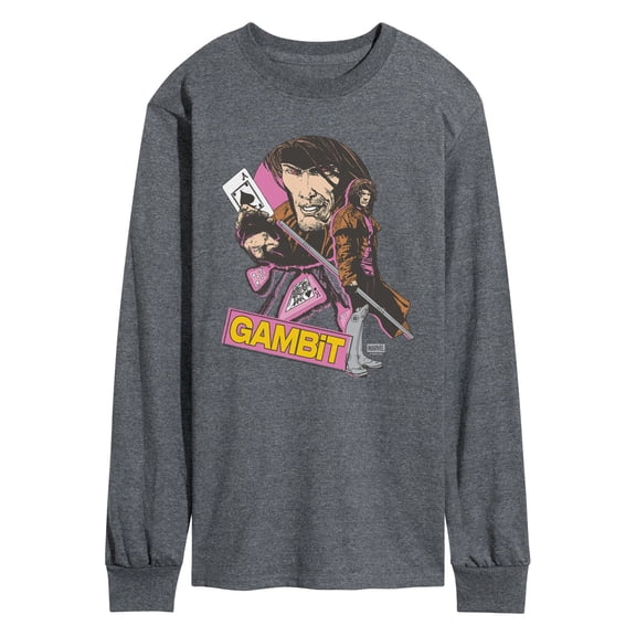X-Men - Gambit Ragin Cajun Men's Long Sleeve Graphic T-Shirt