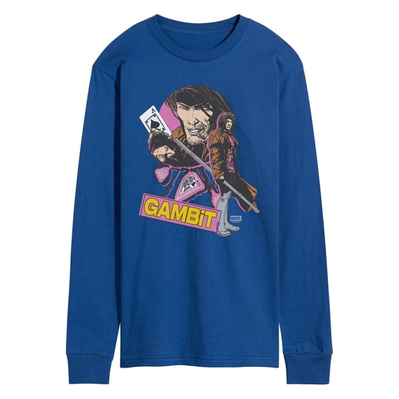 X-Men - Gambit Ragin Cajun Long Sleeve Graphic T-Shirt