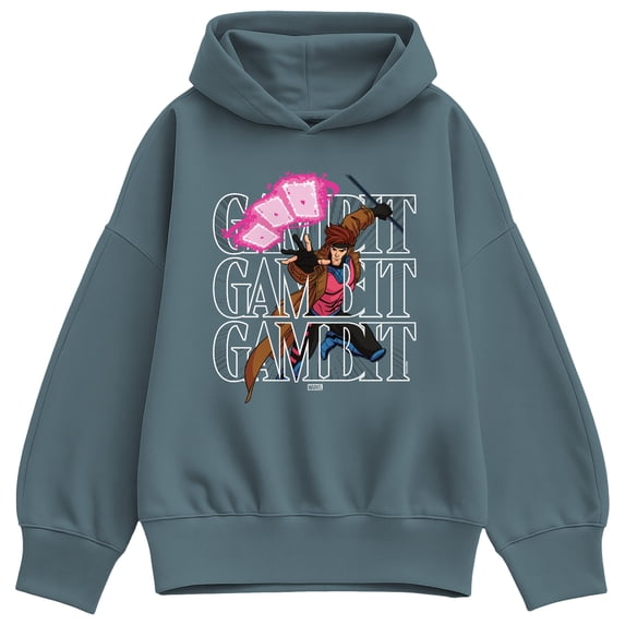 X-Men - Gambit Stack Oversized Fleece Hoodie Sweatshirt