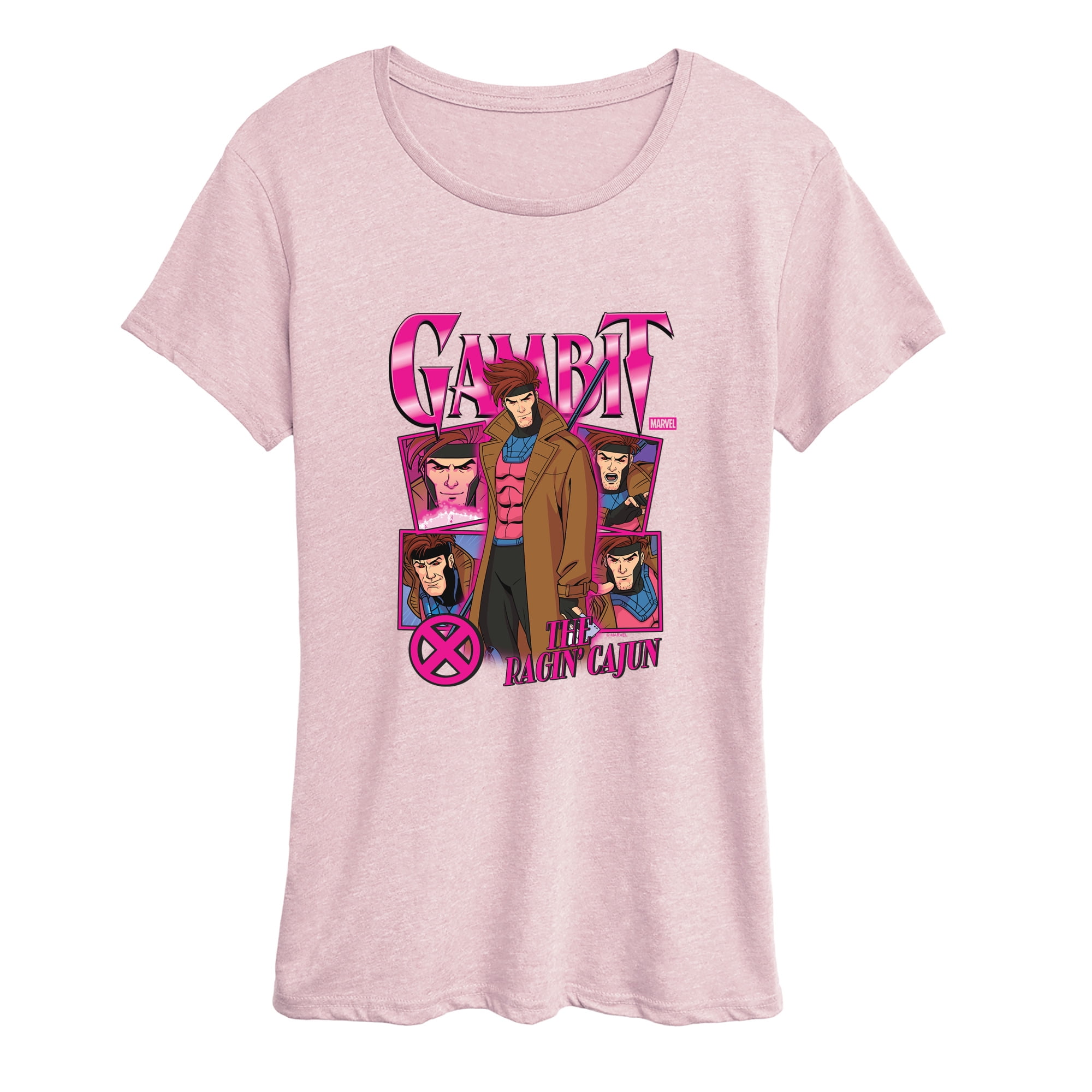 X-Men - Gambit Women's Short Sleeve Graphic T-Shirt - Walmart.com