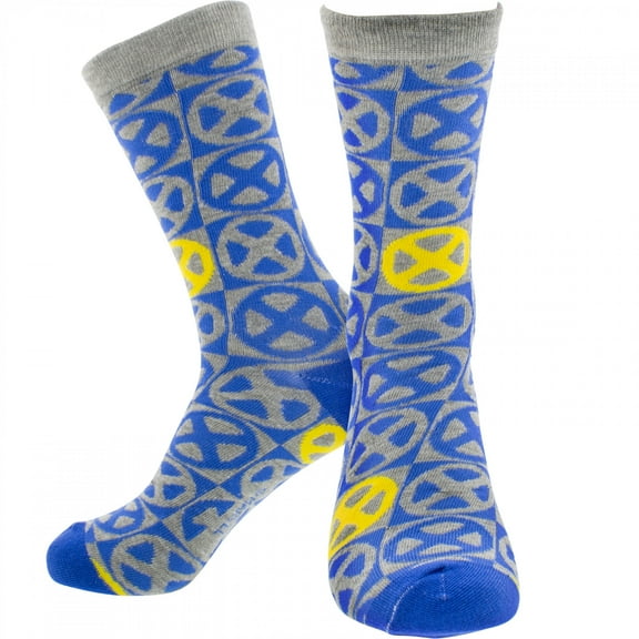 X-Men Glitch Logo Crew Socks