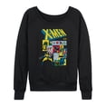 thumbnail image 1 of X-Men - Comic Panels Lightweight French Terry Wide Neck Long Sleeve Graphic Shirt, 1 of 4