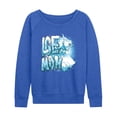 thumbnail image 1 of X-Men - Iceman Name Lightweight French Terry Wide Neck Long Sleeve Graphic Shirt, 1 of 3