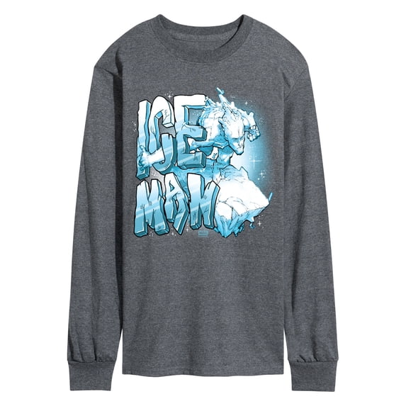 X-Men - Iceman Name - Men's Long Sleeve Graphic T-Shirt