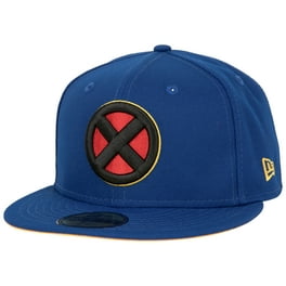 新品 LAAMS NEWERA 59fifty LOGO CAP 7 1/2 X-Men Logo Black on Black New Era 59Fifty Fitted Hat-7 1/2