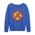 thumbnail image 1 of X-Men - Logo Characters Lightweight French Terry Wide Neck Long Sleeve Graphic Shirt, 1 of 3