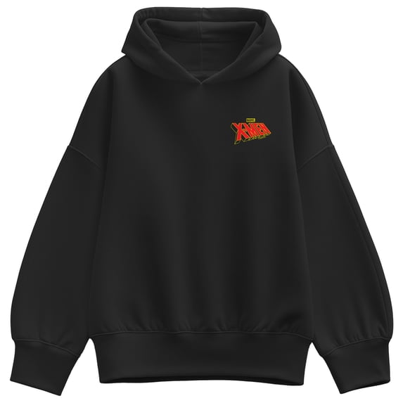 X-Men - Logo Oversized Fleece Hoodie Sweatshirt