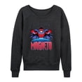 thumbnail image 1 of X-Men - Magneto Pixel Lightweight French Terry Wide Neck Long Sleeve Graphic Shirt, 1 of 4