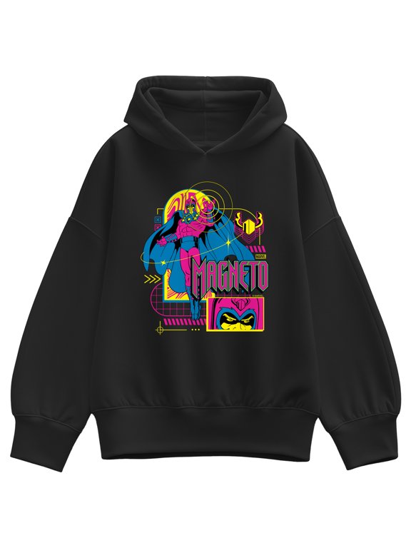 - Magneto Vaporwave Women's Oversized Fleece Hoodie Sweatshirt