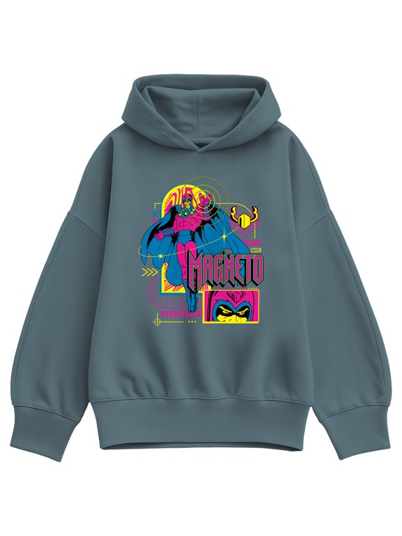 - Magneto Vaporwave Women's Oversized Fleece Hoodie Sweatshirt