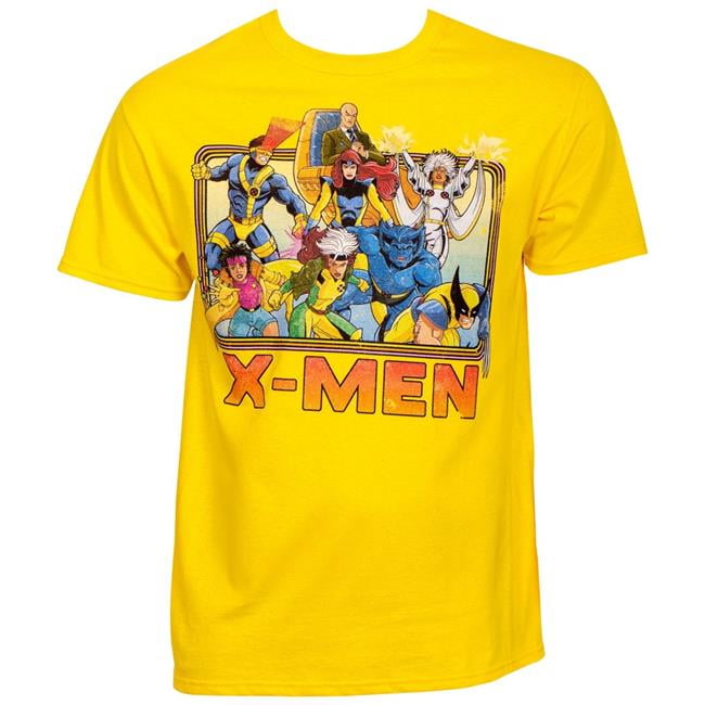 X-Men Marvel 90s Cartoon Lineup T-Shirt - 2XL