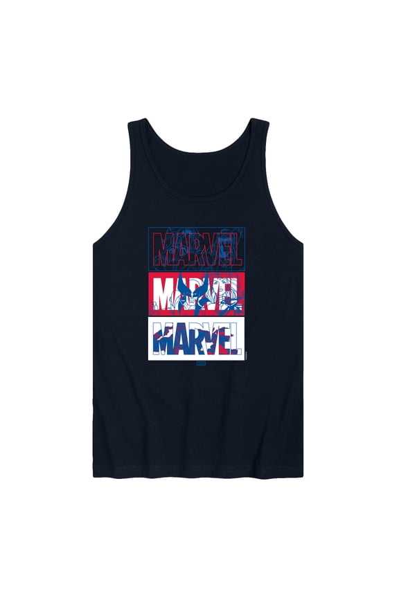 - Marvel Logos Graphic Tank Top