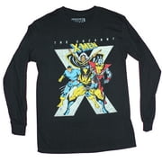 X-Men Mens Long Sleeve T-Shirt  - X-Men Over X Led By Wolverine Image (Small)
