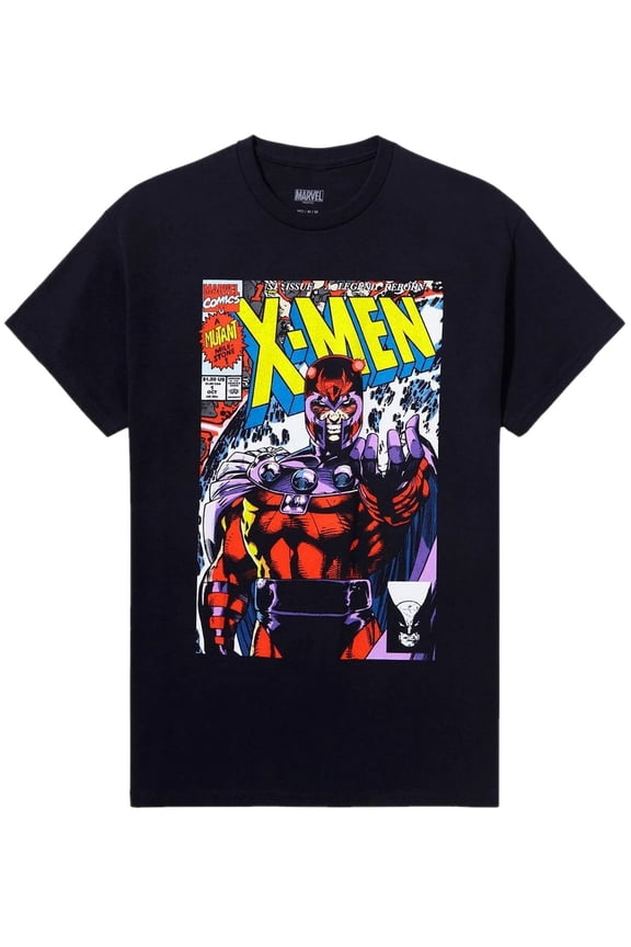 X-Men Mens T-Shirt - Magneto Jim Lee Issue I Crushing Force Image