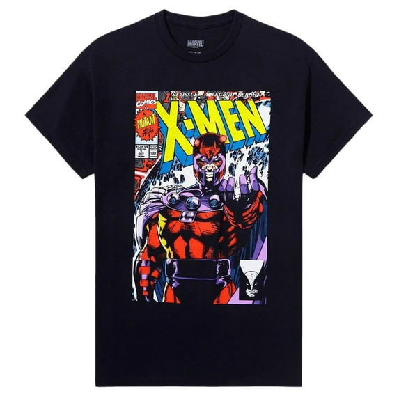 X-Men Mens T-Shirt - Magneto Jim Lee Issue I Crushing Force Image