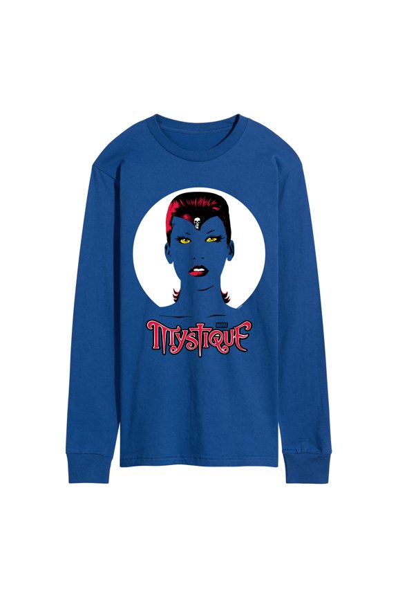 - Mystique Portrait - Men's Long Sleeve Graphic T-Shirt