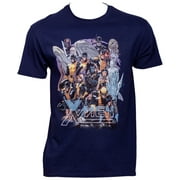 X-Men  Past & Future United T-Shirt for Mens, Blue - 2XL