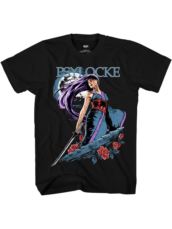 X-Men Psylocke Moon Marvel Comics Adult T-Shirt