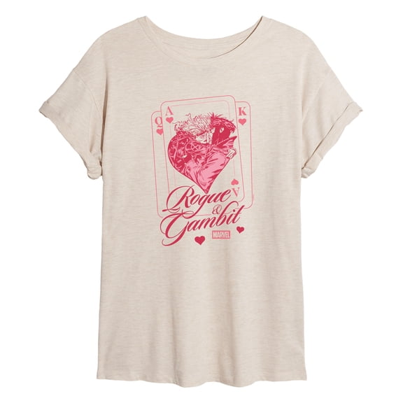 X-Men - Rouge Gambit Cards Women's Relaxed Fit T-Shirt