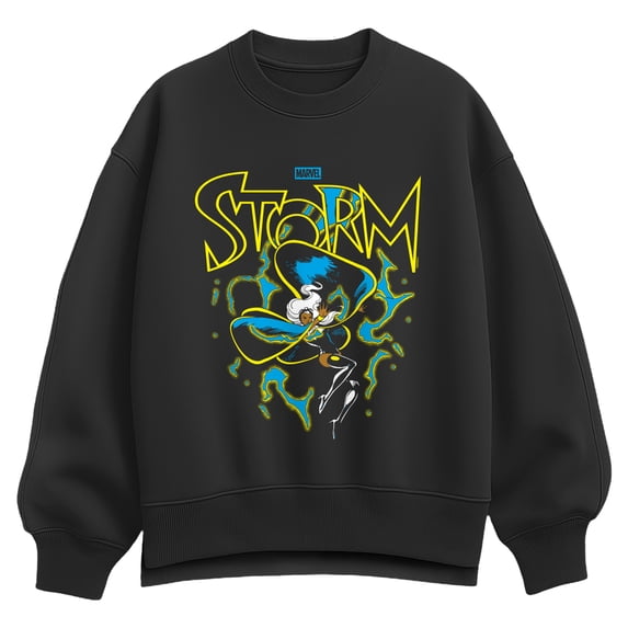 X-Men - Storm Lightning - Women's Oversized Fleece Crew Sweatshirt