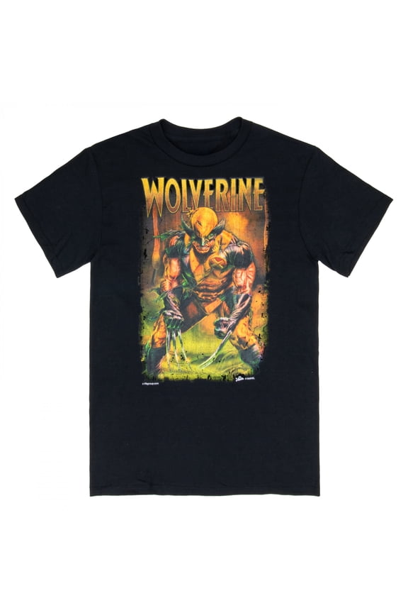 Wolverine Battle Stance Black T-Shirt-Medium