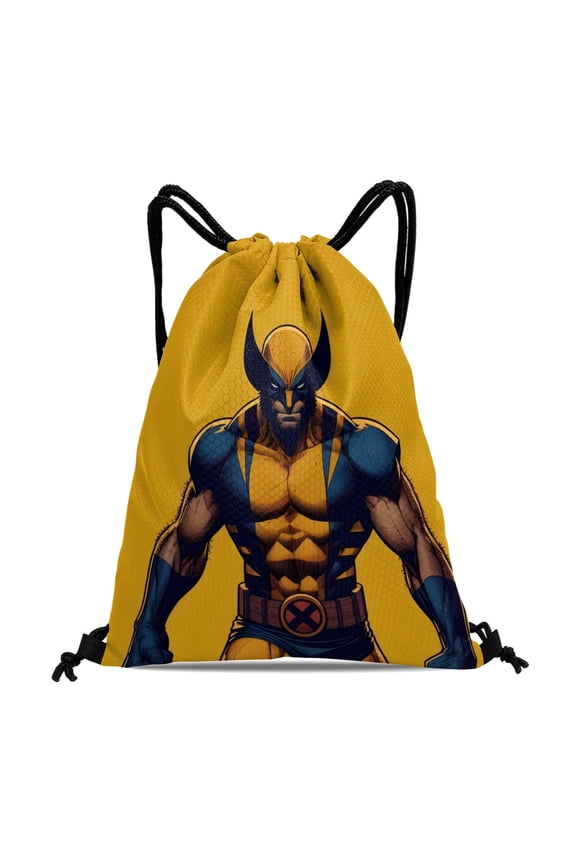 X-Men Wolverine Convenient Gym Bag:Waterproof, ideal for hiking, swimming, travel, beach, and shopping, sized at 15.7*17.7 inches (40cm45cm.