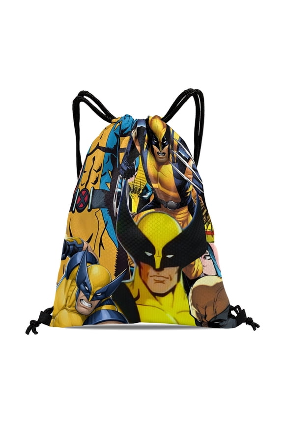 X-Men Wolverine Hiking and Fitness Bag:Waterproof and ideal for yoga, swimming, travel, beach, and shopping, measuring 15.7*17.7 inches (40cm45cm.