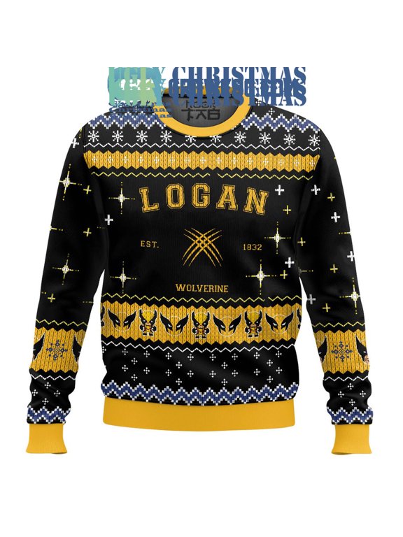 X-Men Wolverine Logan Est. 1832 Christmas Ugly Sweater