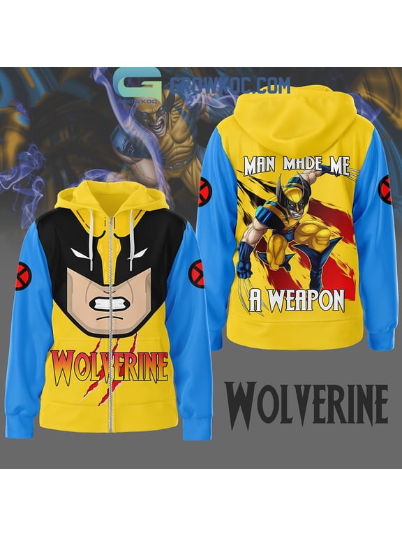 X-Men Wolverine Man Made Me A Weapon Fan Love Hoodie Shirts