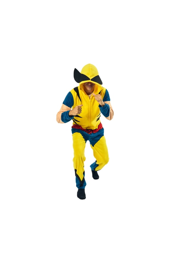 X-Men Wolverine Onesie Costume Union Suit With Hood-Medium
