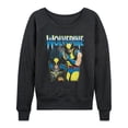 thumbnail image 1 of X-Men - Wolverine Lightweight French Terry Wide Neck Long Sleeve Graphic Shirt, 1 of 4