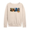thumbnail image 1 of X-Men - X-Men Boxes Lightweight French Terry Wide Neck Long Sleeve Graphic Shirt, 1 of 4